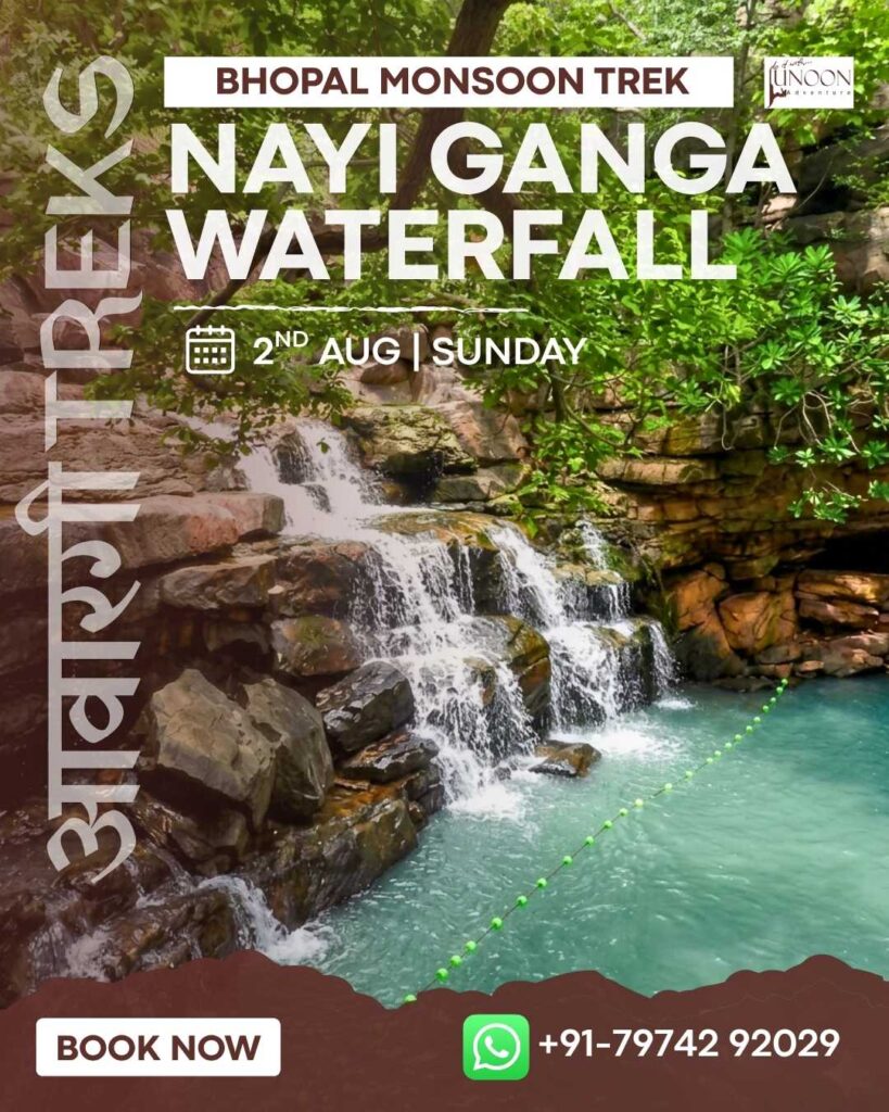 Awaargi Monsoon Trek in Bhopal - Nayi Ganga Waterfall - Junoon Adventure