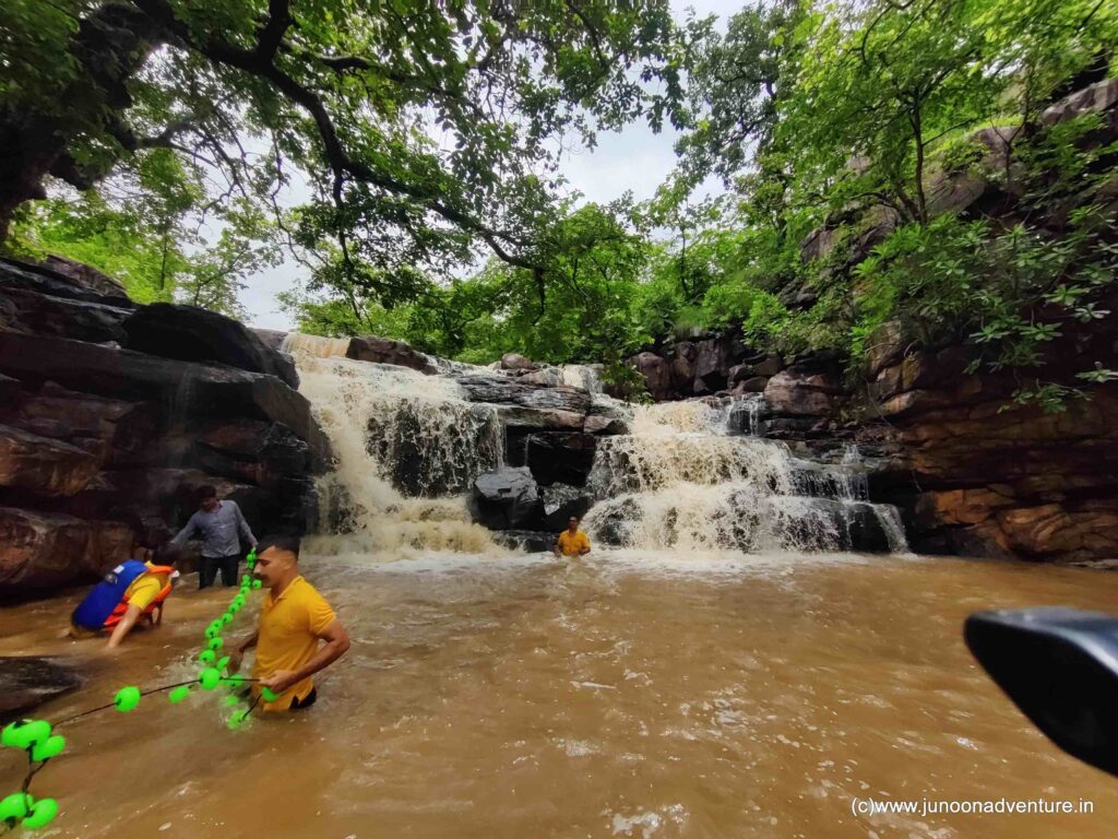 recce and safety setup - safe monsoon treks around bhopal - Awaargi by Junoon Adventure